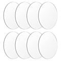 Miniatyrbillede 1 af 4: 8 stk. 15 cm DIY Craft Akrylplade Nem at Rengøre Skilt Blankt Produktdisplay Bryllup