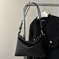 Miniatyrbillede 5 af 8: Dame Piger Diamanter Skuldertasker Tote Tasker Messenger Taske Bryllupsfest Håndtaske silver