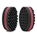 Miniatyrbillede 1 af 5: Hår Svamp, Magic Barber Twist Curl Brush Svamp (2stk, Sort)