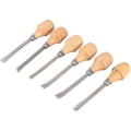 Pikkukuva 1 / 4: 6 kpl ammattimaiset puunveistotaltat teräskahvalla taltat veistotyökalusarjat aloittelijoille harrastajille DIY puutyötarvikkeet 130mm