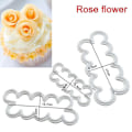 Miniatyrbillede 2 af 3: 9 stk. Fondant Icing Værktøj, 9 stk. Roser Nellike Peony 3d Blomsterblad Cutter
