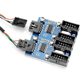 Miniatyrbilde 5 av 5: Hovedkort Usb 2.0 9pin Header 1 Til 4 Utvidelseshub Splitter Adapter Konverter 30cm 9-pin Intern