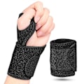 Miniatyrbild 1 av 4: Elastiskt handledsskydd Andningsbart ridning Tyngdlyftning handledsskydd 2 st
