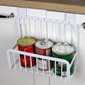 Miniatyrbillede 5 af 5: Kurv under skab, opbevaring under hylde, kurv til opbevaring, jernopbevaring, hængende hylde, organiseringsholder i tråd til køkken og pantry