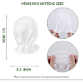 Miniatyrbilde 2 av 5: 6 par nyfødte bomullsvotter Baby Soft Gloves Infant No Scratch Mitten (hvit, kongeblå, én størrelse)