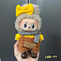 Miniatyrbillede 1 af 3: Labubu Modesæt - Outfit til 15/17cm Plysdukker, V1 V2 Stropper Bukser LBB-111