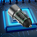 Miniatyrbillede 6 af 7: Biloplader 9V 12V Hurtig Opladning Beskyttelsesfunktion IC Skematisk Aluminiumlegering Biloplader til Mobiltelefon Tablet USB QC3.0 Biloplader 0.2