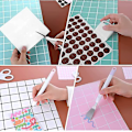 Miniatyrbild 4 av 5: Verktygssats för hantverk, Cardstock Crafting Basic Tools Kit Weeding Remover Tool Set inklusive trådkrok, pincett, spatel för gör-det-själv-prägling, gravyr Z