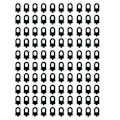 Pikkukuva 4 / 5: 100 kpl Kasvihuoneen Ripustuskoukut Kiinnitin Sidottu Solki Koukku Kasvi Vihannes Silmäysleike Kasvihuone
