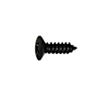 Miniatyrbillede 1 af 5: Krydshoved Træskruer - Rundt Hoved Svampehoved Fasteners Kulstofstål Selvborende Skruer (100stk, Sort)