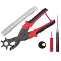 Leather Hole Puncher, Professional Revolving Punch Pliers