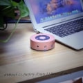 Pikkukuva 5 / 5: Langaton Bluetooth-kaiutin, pieni kannettava pyöreä kaiutin LED-valolla