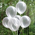 Miniatyrbild 3 av 5: Genomskinliga ballonger 12 tum, 100-pack premiumkvalitets latexpartyballonger för duschbröllopsdekorationer (transparent)