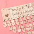 Miniatyrbillede 4 af 5: Familiekalender til vægdekoration - fødselsdagspåmindelse - familieplanlægningskalender