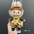 Miniatyrbillede 1 af 3: Labubu Modesæt - Outfit til 15/17cm Plysdukker, V1 V2 Stropper Bukser LBB-115