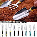 Miniatyrbilde 2 av 4: Hageverktøy håndspade, rive, kultivator, lukeverktøy Planting Lawn With Weeding Garde Ergo H0g2 og blomsterspadehåndtak, hage A
