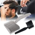 Barber Fade Kam Hår Sax Kam GRÅ Grå Grå Grey