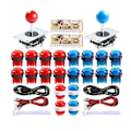 Miniatyrbild 1 av 5: DIY Arcade Kit Zero Delay Usb Encoder Till Pc-spel 2 Spelare Joystick Spelpaket