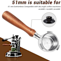 Pikkukuva 4 / 5: 51mm pohjaton portafilter kahvikoneille Ec680/ec685, suodatin korilla, kahvitarvikkeet