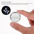 Miniatyrbild 3 av 3: 100 set DIY-märkesknappar Pin Emblem-material Tomma plåtmärkesdelar