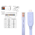 Pikkukuva 4 / 5: Usb-C-konsolikaapeli, tyyppi C - Rj45 -sarjaliitäntäkaapeli reitittimen vianmääritykseen
