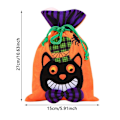 Miniatyrbillede 3 af 5: 4 stk. Halloween Trækposeposer, Bulk i 4 Søde Monster Designs, Halloween Party Favors Forbrugsvarer