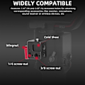 Miniatyrbillede 5 af 5: Cnc Aluminium Alloy Cold Shoe Extension Plate Til Rs3/rs3 Pro/rs2/ 2 Anti-destabilisering Tilbehør