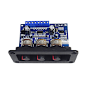 Miniatyrbilde 1 av 5: 2.1-kanals digital strømamperkort 2x25w+50w Bluetooth 5.0 Subwoofer Klasse D lydforsterker