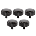Miniatyrbillede 2 af 7: 5 stk. Urkrone til standur Urhoved Urmager Reparationsdele Udskiftningstilbehør Sort 6,5 mm/0,26 tommer 0.1