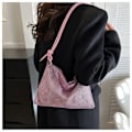 Miniatyrbillede 1 af 8: Dame Piger Diamanter Skuldertasker Tote Tasker Messenger Taske Bryllupsfest Håndtaske pink