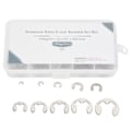 Miniatyrbild 7 av 7: 120 st E-clips Rostfri Stålbricka Extern Låsring Låsringssortiment Kit 1,5 mm-10 mm