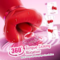 Miniatyrbillede 4 af 6: 5-i-1 Rose Vibrator - 10 Slikke- & 3 Sugefunktioner Voksenlegetøj