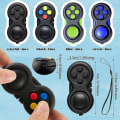 Miniatyrbillede 2 af 5: 4 stk. Fidget Game Controller Pad, Nøglering Fidget Til Voksne Teenagere, Angst Og Stress Relief Sensorisk Legetøj