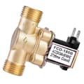 220v vattenventil, NPT mässing elektrisk magnetventil normalt stängd, solid mässing, direktverkande, magnetventil för vattenstyrning