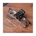 Miniatyrbillede 2 af 5: 1,5x/2,5x/3,5x forstørrelsesglas optiske instrumenter foldning klip på brille lup med 3 akryl L