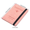 Miniatyrbillede 8 af 8: RFID Læder Pas Etui Dokument Rejse Pas Holder Sort black 14.8cmX1cmX11cm(5.82X0.39X4.33)