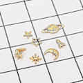 Miniatyrbild 4 av 5: Rymdtema Resin Fyllmedel ihåliga Resin Charms Mässing Epoxi Resin Tillbehör
