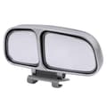 Adjustable Wide Angle Car Rearview Mirror Blind Spot Auxiliary Side Mirror Silver Silver Right Silver Right silver Right