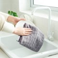 Miniatyrbillede 2 af 5: Mikrofiber Viskestykker 18X26 Tommer, Super Bløde og Absorberende - Sæt med 8, Multifunktionelle Viskestykker til Hjemmet, Køkkenet