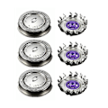 Miniatyrbillede 2 af 5: 9 stk. udskiftningshoveder til Philips Norelco HQ3 HQ4 HQ55 HQ56 HQ6900 HQ6868 HQ5812 HQ6874 barbermaskine