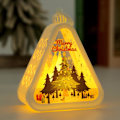 Miniatyrbild 2 av 5: Julretro Nattlampa, Tomte Liten Present Julgran Dekoration, Jul Ljus Flammlösa för Heminredning