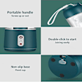 Miniatyrbillede 4 af 5: Usb bærbar elektrisk juicer, 300 ml mini mad milkshake multifunktionel juice cup maskine, 304 rustfrit stål og abs materiale, grøn