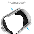 Miniatyrbilde 5 av 5: Egnet for Meta Quest3 og justerbart headset Multi-vinkel justerbart headset Gaming Vr-maske