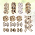 Miniatyrbillede 3 af 3: 24 stk. Burlap Blomster