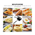 Miniatyrbillede 5 af 5: Dobbeltsidet sandwichpande Non-stick foldbar grill stegepande til brød toast morgenmad maskine pande