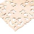Miniatyrbilde 4 av 5: 1x Gummived Carved Floral Decal Craft F:20 X 20cm & 1x Applique Real Wood Carving Accessories An