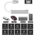 Miniatyrbillede 3 af 5: Aluminium Slim Ps4 USB Hub Multi USB Port Ekspander Til Bærbar Pc Computer Playstation