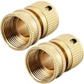 Miniatyrbillede 1 af 3: 3/4\" G Messing Hurtigkoblinger Adaptere Havevandslange Fitting 2stk
