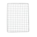 Grillnät i rostfritt stål, bärbart matlagningsgaller för camping, picknick, vandring 21,5 x 15 cm BBQ net