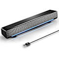 Miniatyrbilde 1 av 5: USB-drevet lydplanke for datamaskiner og bærbare datamaskiner, svart (USB)
